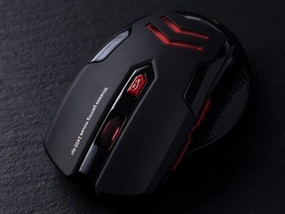 Maus gaming Tracer Battle Heroes Airman RF Nano, wireless, 2400 dpi, i zi me të kuqe