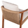 Karrige druri teak me litar & jastëkë 57×63.5×75–88 cm (HM9456.01)