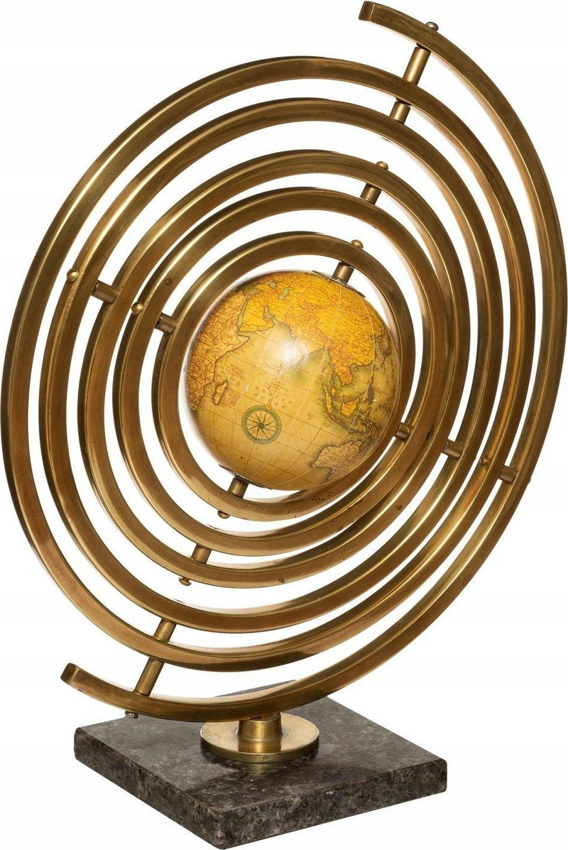 Glob dekorativ Sandy Vintage, metal, 37cm, ngjyrë ari