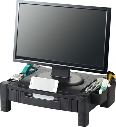 Stendë monitori Q-CONNECT, 43.4x33.6 cm, rregullim lartësie, e zezë