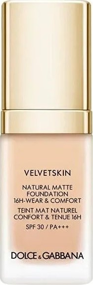 Fondatinë Dolce &amp; Gabbana Velvetskin Natural Matte, 30 ml, ngjyra Cream