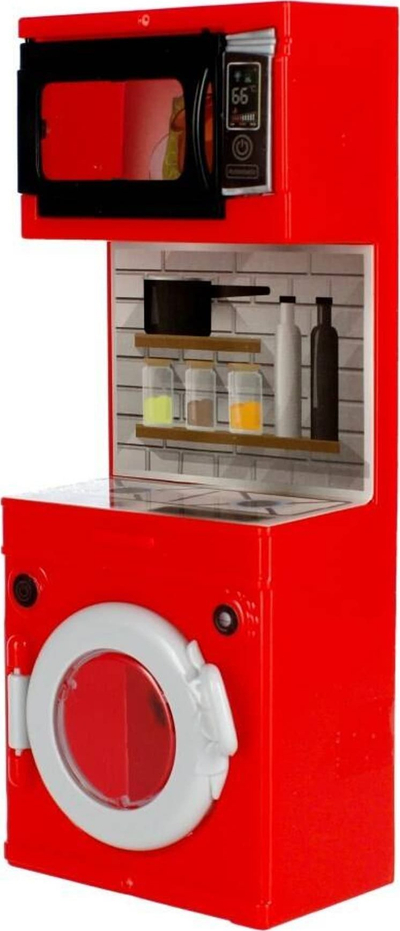 Set kuzhine lodër Mega Creative 482104, për shpi kukullash, 3+, i kuq