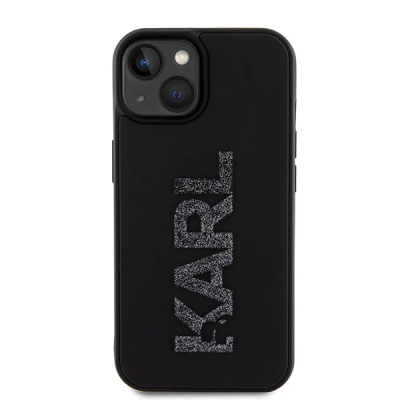Mbulesë telefoni Karl Lagerfeld KLHCP15S3DMBKCK për iPhone 15 6.1", hardcase, e zezë