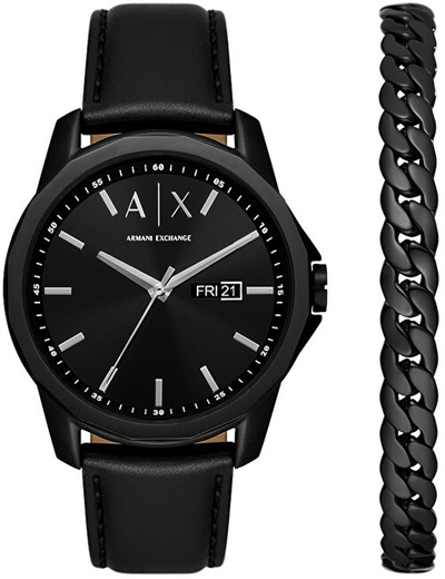 Set Orë dhe byzylyk për femra Armani Exchange Leren AX7147SET