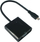 Kablli adapter Micro HDMI në VGA (0.15 m, ngjyrë e zezë)