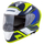 Helmetë moto Cassida Aero Drome, integrale, polikarbonat, blu fluoroshente e bardhë