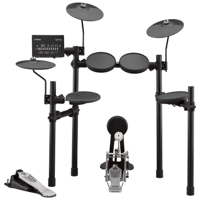Bateritë elektronike Yamaha DTX452K, modul zëri me kitet, qëndrim i rregullueshëm, e zezë