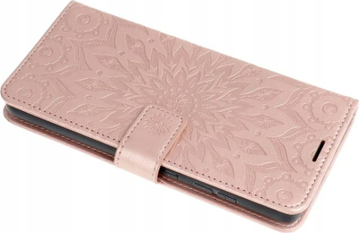 Këndëse Mezzo Book Mandala për Xiaomi Mi 11 Lite, me xhepa për karta, mbyllje me magnet, rozë