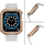 Ремче со заштитна рамка Hurtel Protect Strap Band за Apple Watch 45 44 42mm, TPU, спортско, розова