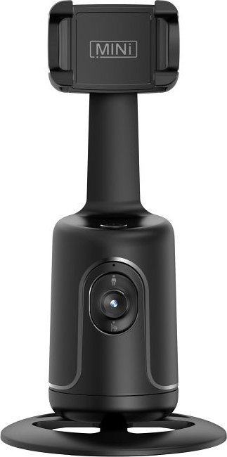 Држач за телефон P1, автоматско следење со гестови, ротација 360°, црна