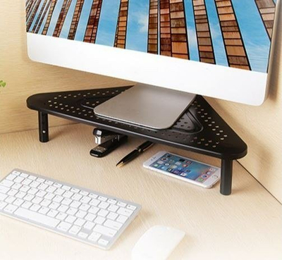 Mbajtëse monitori dhe laptopi Gembird MS-TABLE-02, e rregullueshme, trekëndore, e zezë