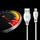 Kabllo karikimi Dudao L4L, USB në Lightning, 1m, 2.4A, e bardhë
