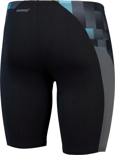 Rroba banje jammer për burra Speedo Endurance+ Max Splice, që nuk i ha klori, thahen shpejt, të zeza me gri