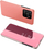 Mbulesë flip Hurtel Clear View Case për Xiaomi Redmi 10C, përparëse pasqyruese, rozë