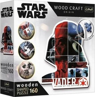 Puzzle druri Trefl Wood Craft Star Wars Vader, 160 copa, shumëngjyrësh