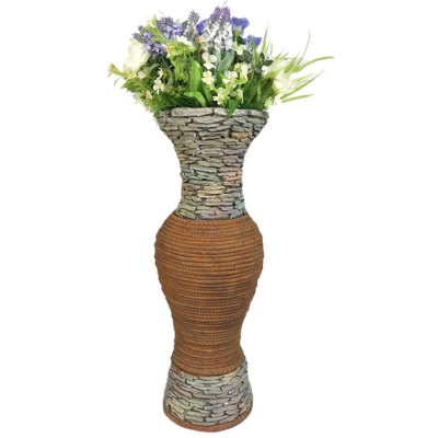 Vazo kopshti Saska Garden, 23.5x23x63.5cm, gri