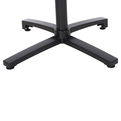 Bazë tavoline alumini HM459, palosëse, 69x69x73 cm, e zezë matte