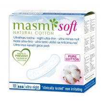 Peceta nate Masmi Ultra Thin Cotton, me krahë, 10 copë
