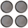 Set forma tarti Pyrex AsimetriA, 4 copë, 10 cm, metal