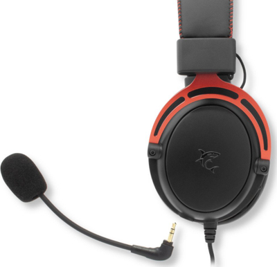 Kufje gaming White Shark Gorilla, 3.5 mm, me mikrofon, të zeza me të kuqe