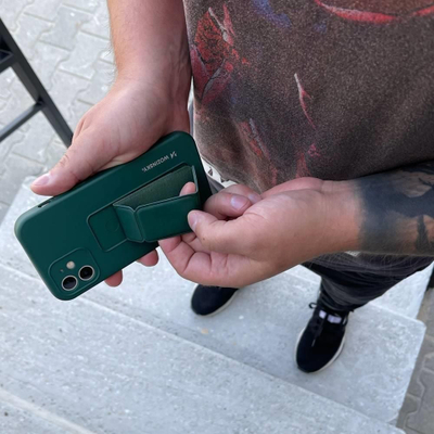 Mbulesë telefoni Wozinsky Kickstand Case, Samsung Galaxy A22 4G, silikon i butë, e verdhë