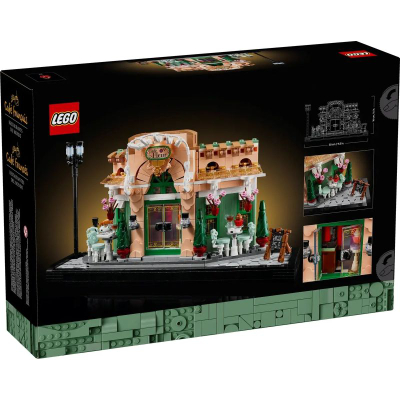 Set ndërtimi LEGO Icons French Café 10362, model dekorativ, për të rritur, shumëngjyrësh
