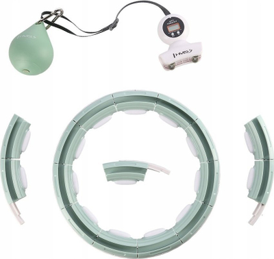 Hula hoop magnetik HMS HHM15, me pesha dhe numërues, i rregullueshëm