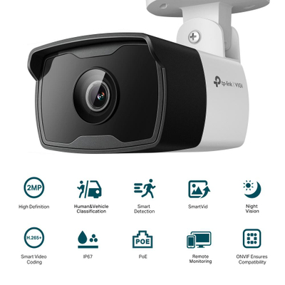 Kamerë IP Bullet TP-Link VIGI C320I, 2MP, lente 4mm, IR 30m, e bardhë