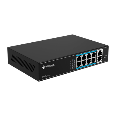 Switch PoE Milesight MS-S0208-EL, 8 porta, 120W, i zi
