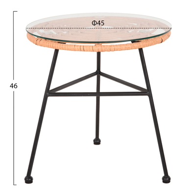 Set kopshti lounge Allegra (HM21047.11), bezhë/ zezë