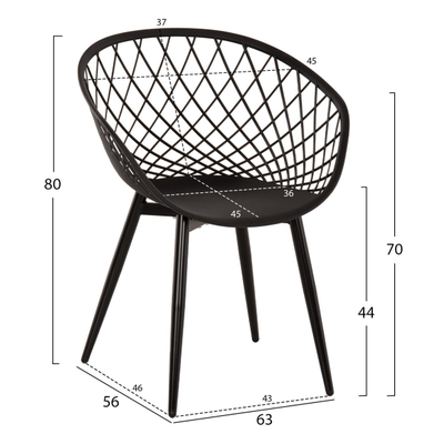 Kolltuk Ariadne 63x56x80Hcm (HM8001.22), zezë