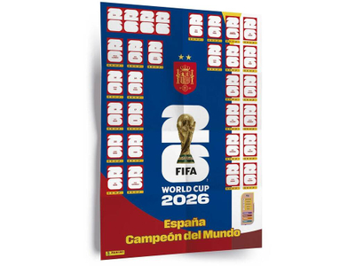Poster Panini FIFA World Cup 2026, kampionët e botës, 30 stikera ekskluzive, shumëngjyrësh
