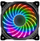 Ventilator për kasën e kompjuterit EUROCASE RGB FullControl, 120mm, LED, i zi