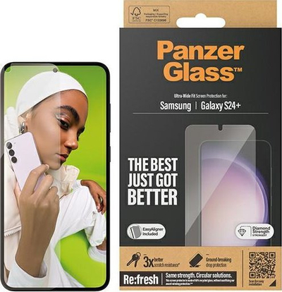Заштита за екран PanzerGlass Ultra Wide Fit, за Samsung, проѕирна