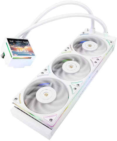 Ftohës CPU Thermalright Hyper Vision 360 UB ARGB LCD, 360mm, All in One, i bardhë