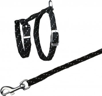 Trixie Kitten Harness со Поводник, Рефлектирачки, Најлон