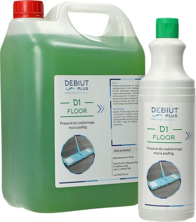 Përgatitës dyshemeje Debiut Plus Professional DPP D1 Floor, pastrim profesional, 1L