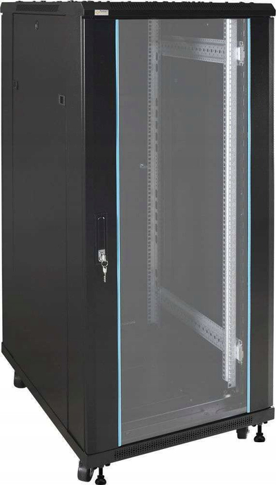 Kabinet rack për në dysheme PULSAR RS2768, 27U, 600x800 mm, i zi