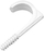 Kapëse kabllosh Quick fix, për kabllo 7mm, set 20 copë, bardhë gri