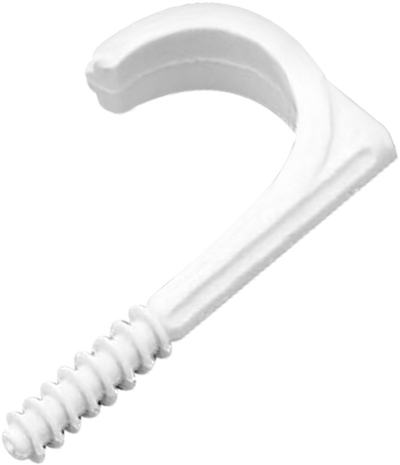 Kapëse kabllosh Quick fix, për kabllo 7mm, set 20 copë, bardhë gri