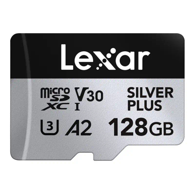 Kartë memorjeje Lexar High-Performance Silver Plus microSDXC 128GB  adapter