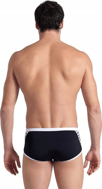 Rroba banje për çuna Arena Icons Swim Low Waist, MaxLife Eco, UPF50+, të zeza