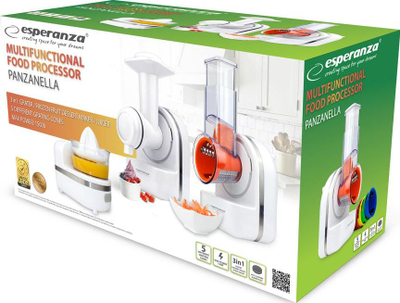 Robot kuzhine Esperanza PANZANELLA EKM027, multifunksional, 200W, i bardhë