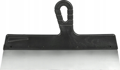 Shpatull muresie Awtools inox, 350 mm, me dorezë plastike, e zezë
