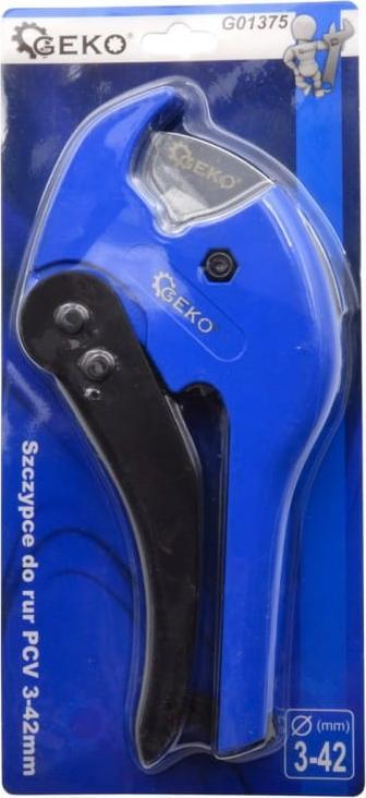 Prerëse tubash plastike GEKO, 3-42mm, metalike, e kuqe
