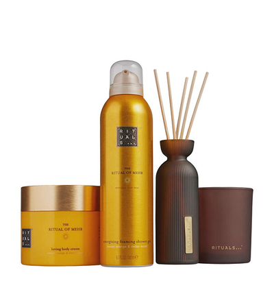 Seti dhuratë Rituals, xhel dushi 200 ml + krem trupi 220 ml + aromë 70 ml
