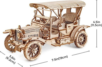Model druri 3D Rolife ROEMC801 makina të vjetra, shkallë 1:15, dekor klasik