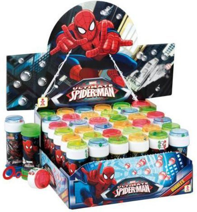 Set flluska sapuni Spiderman, 36 copë, 60 ml