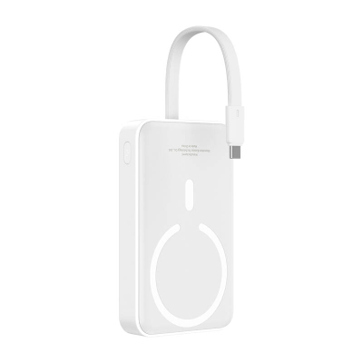 Baseus Mini 10000mAh 30W Powerbank Magnetik (i bardhë) Bayern Edition
