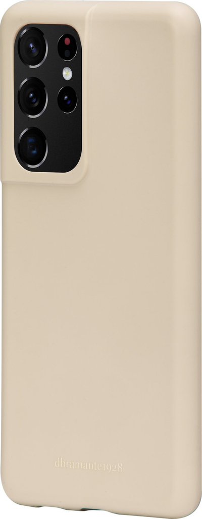 Kllëf telefoni Dbramante1928 Bornholm, për Samsung Galaxy S21 Ultra 5G, material i biodegradueshëm, ngjyrë bezhë